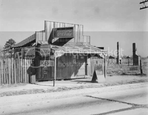Hall's Place Coca Cola Shack in Alabama Vintage 1930s 8x10 Reprint Of Old Photo - Bild 1 von 1