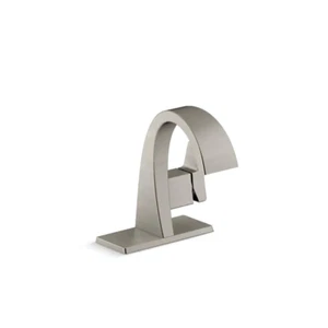 Katun Single Hole 1-Handle Bathroom Faucet in Vibrant Brushed Nickel - Picture 1 of 12
