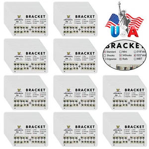 10-100 packs Dental Ortho Brackets Brace Standard Roth 022 Slot 345 Hooks DL - Picture 1 of 23