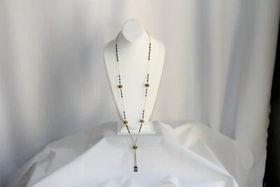 Collar borla cadena oro y cristal susurros de temporada Foto 1 de 4