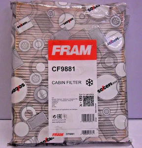 FILTER INNENRAUM INNENRAUMLUFTFILTER POLLENFILTER FRAM CF9881 VW AUDI PORSCHE - Bild 1 von 3