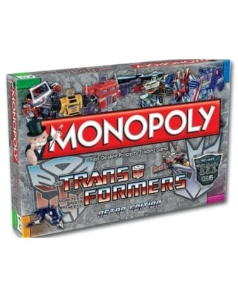 Monopoly Transformers Retro Edition Family Board Game New Sealed - Image 1 of 3