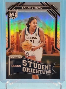 22024-25 Panini UCONN NIL Sarah Strong Student Orientation #SO-1 Silver Prizm Sp - Picture 1 of 2