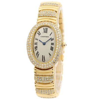 CARTIER Baignoire1920 Diamond Watches WB5004ES K18 Yellow Gold/18K Yellow Go... - Image 1 of 4