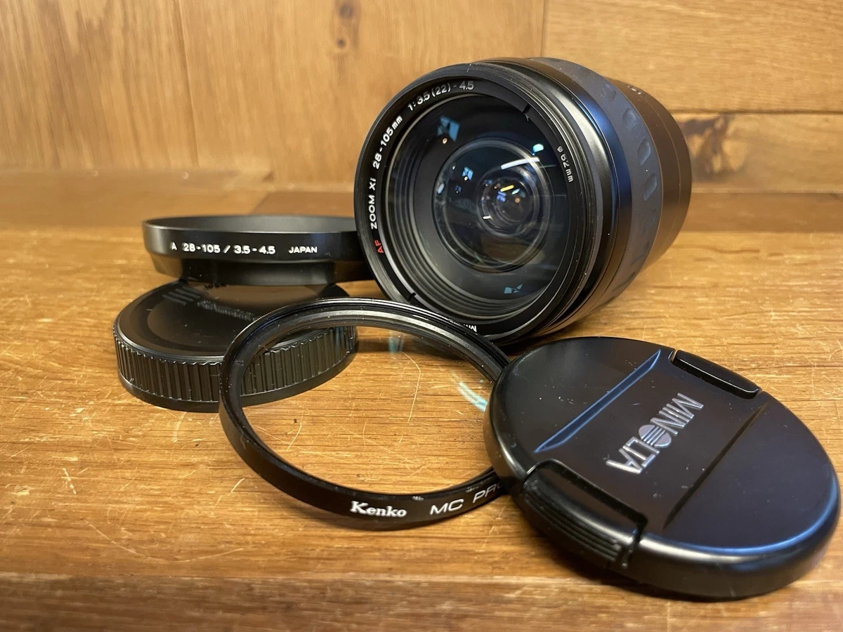 Minolta Maxxum Zoom Camera Lenses f/3.5-4.5 Maximum Aperture for