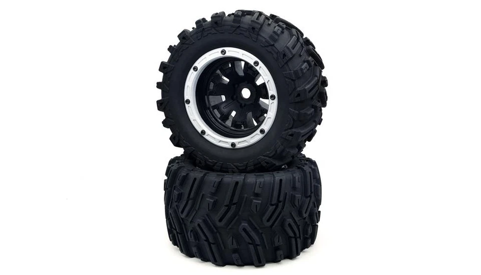 AMEWI / Set Di Ruote Completamente Argento Mammoth, 2 Pezzi / 019-22624053 - Immagine 1 di 1