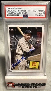 LINDA RUTH SIGNED/AUTOGRAPHED BABE RUTH TRADING CARD PSA/DNA AUTHENTIC AUTO - Picture 1 of 2