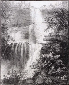 Thomas Cole Falls at Catskill 1828-1829 17"x 22" Archival Art Print - Picture 1 of 1