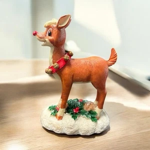 Vintage Rudolph The Red Nosed Reindeer Resin Figurine 4.75" - The Rudolph Co. - Picture 1 of 6