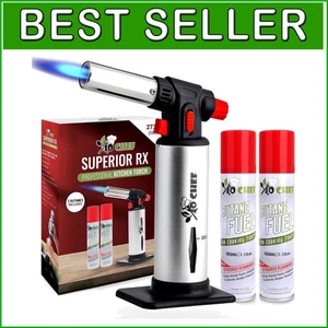 Multipurpose Refillable Butane Torch with Safety Lock - 2370°F Precision Heat - Picture 1 of 11