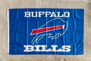Blue Buffalo Fußballflagge, 3' mal 5' Flagge, Buffalo Football Wohndeko - Bild 1 von 1
