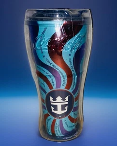 Vaso de viaje Coca Cola Royal Caribbean Ships Of The Fleet 2017 azul nuevo #1 - Imagen 1 de 7