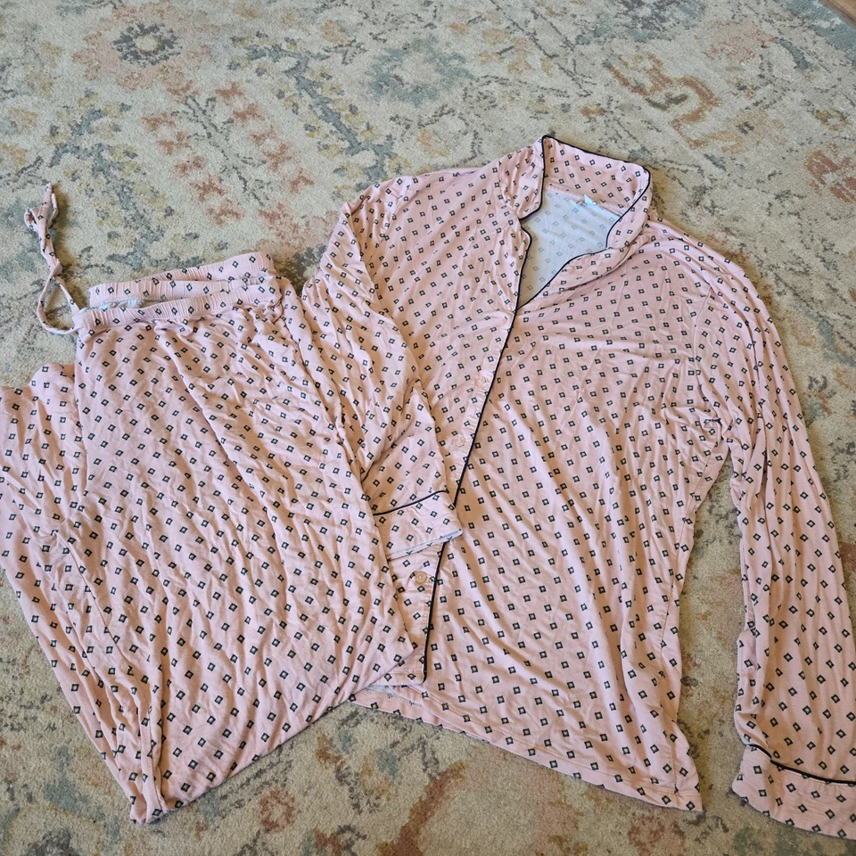 Conjunto de pijama para mujer Nordstrom manga larga conjunto de top y pantalón XL modal  Foto 1 de 4