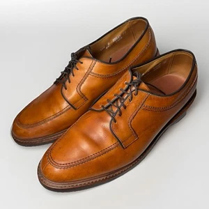Allen Edmonds Norse Men's Size 11.5 D Brown Leather Split Toe Dress Oxford Shoes - Picture 1 of 10
