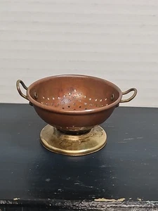 Dollhouse Copper/Brass Strainer/ Collander Miniature. Made In  England  - Picture 1 of 8
