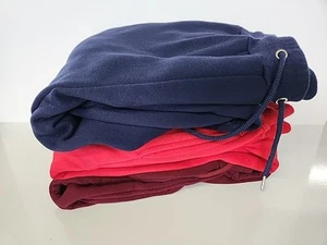 Women's Sweatpants with Pockets Size S Small 3 Pairs Red Burgundy Navy - Picture 1 of 9