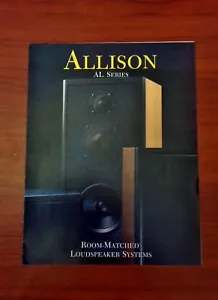 ALLISON AL Series Speakers - Brochure - Foto 1 di 2