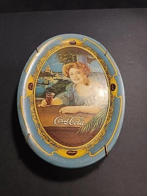 Coca-Cola Vintage 1973 Reproduction Change Tray 1904 Heidi World's Fair Ad - Image 1 of 2
