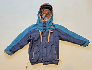 The North Face Boy's Size XS (6) Black/Blue Hooded Jacket - Picture 1 of 7