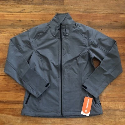 NWT Merrell Women's LARGE Corra Gray Lightweight Zip Jacket Drawcord Hem - Image 1 of 4