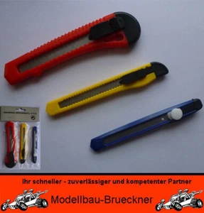 Cuchillo cortador Brüder Mannesmann 3 piezas cuchillo de alfombra cuchillo de manualidades hobby - Imagen 1 de 1