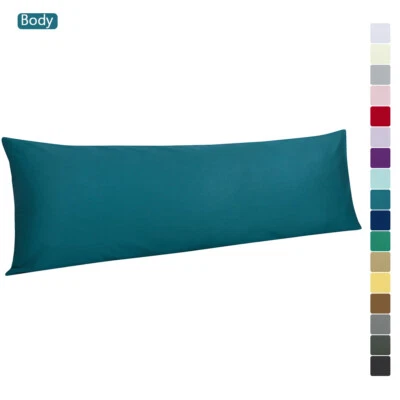 100% хлопок сатин плетение ткани длинное тело наволочка мягкий гладкий наволочка - Изображение 1 из 4