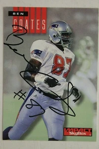 Ben Coates Patriots Autographed 1994 SkyBox Impact #168 Signed Football Card - Picture 1 of 3