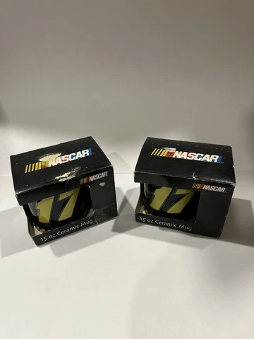 Lot Of 2 NASCAR Matt Kenseth Coffee Mugs, Number 17 NEW Old Stock Cover