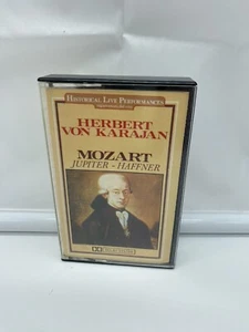 Herbert Von Karajan - Mozart Jupiter Haffner Symphonies No. 41 Cassette Tape - Picture 1 of 3