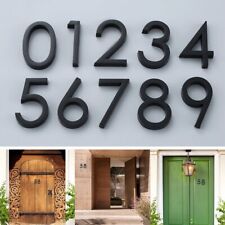 Rust resistant 3D House Number Door Plate Sign Hotel Room Number Black