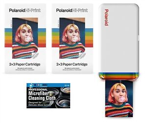 Polaroid Hi-Print Bluetooth 2x3 Pocket Photo Printer Bundle with 40 Extra Paper