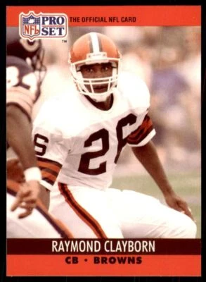 1990 Pro Set Raymond Clayborn Football Cards #471 - Image 1 of 2