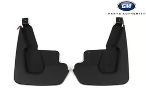 2015-2020 Escalade Tahoe Yukon Front Molded Splash Guards 23228521 Black OEM GM - Picture 1 of 12