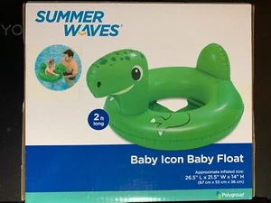 SUMMER WAVES DINOSAUR BABY FLOAT POOL SEAT RING NIB 2 FT LONG BEACH LAKE - Picture 1 of 2