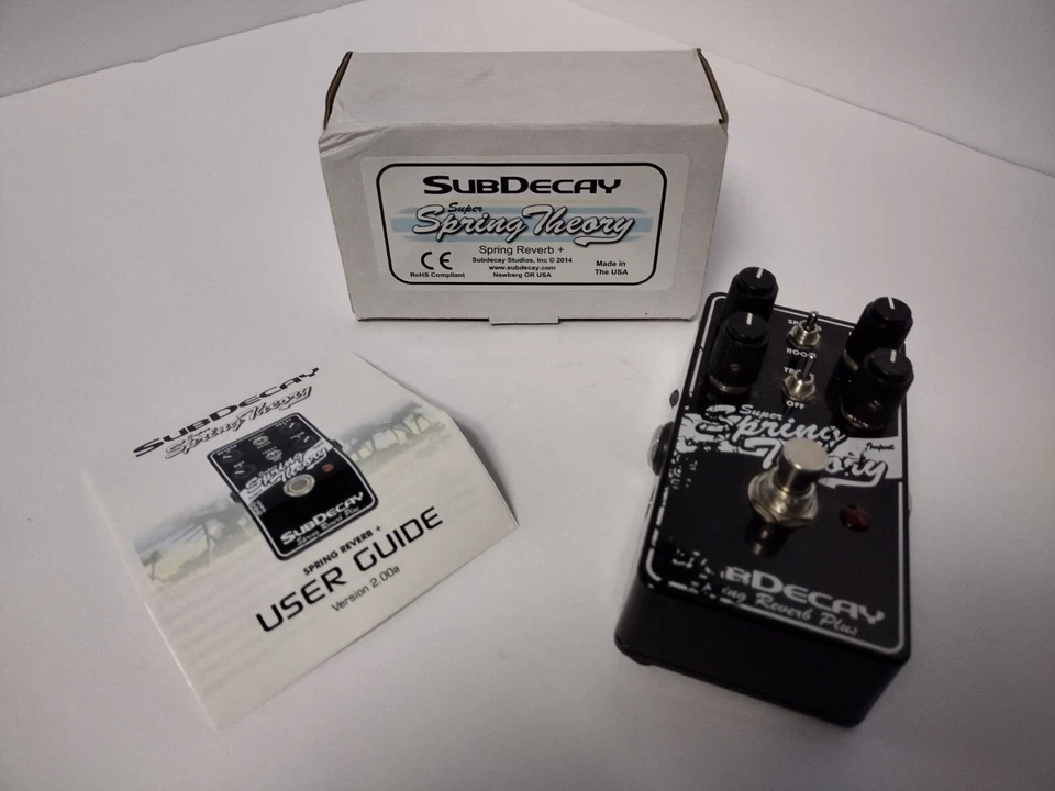SubDecay Super Spring Theory Reverb Guitar Effects Pedal FX Works Tested - Image 1 of 4