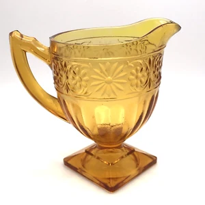 Vintage Indiana Glass DAISY AMBER Creamer Beautiful - Picture 1 of 4