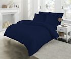 800 Thread Count Soft EgyptianCotton All Bedding Items UK Sizes &amp; NavyBlue Color