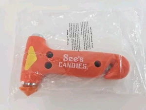 See's Candies Branded Emergency Vehicle Escape Tool Hammer Style Belt Cutter - Picture 1 of 6