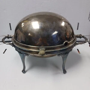 Sharman D. Neill Belfast Roll Top Servierschale Wärmer versilbert - Bild 1 von 7