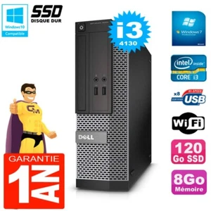 PC DELL 3020 SFF Core I3-4130 RAM 8Go Festplatte 120 GB SSD Dvd-Brenner Wifi W7 - Bild 1 von 3