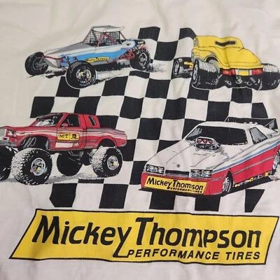 Mickey Thompson Monster Truck Baja Drag  Made In USA  1990s T-Shirt VINTAGE - L - Image 1 of 4