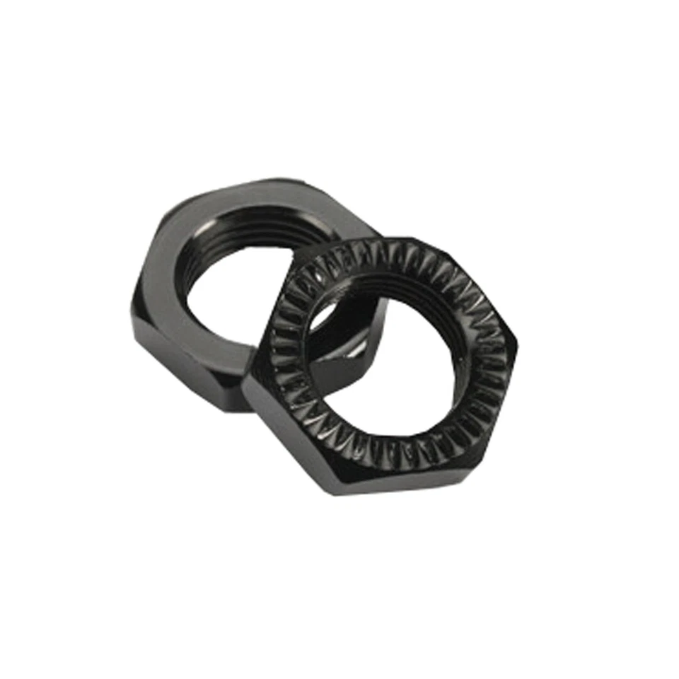 Redcat 505231BK-1 Serrated Wheel Nut (2) Black : TR-MT8E / TR-MT8E-V2 - Image 1 of 1
