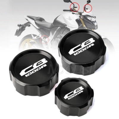 Proteção de tampa de fluido de freio dianteiro e traseiro para Honda CB1000R CB 1000 R 2009-2016 - Imagem 1 de 4