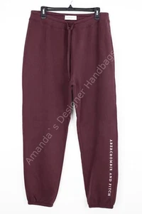 Abercrombie & Fitch Women's XL Fleece Sweatpants Drawstring Burgundy NWT - Picture 1 of 2