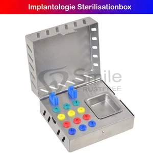 Implantologie Sterilisationsbox  Bohrer-Tray Chirurgie Bohrerständer waschtray - Picture 1 of 4