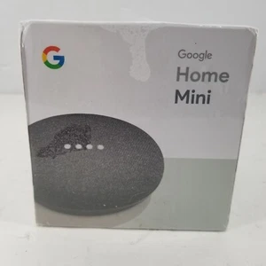 Google Home Mini Smart Speaker with Google Assistant Charcoal NIP NEW UNOPENED - Picture 1 of 6