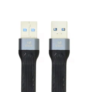 Cablecy 10Gbps USB 3.1 Type A male to USB3.0 Type Extension Flat Slim FPC Cable - Picture 1 of 10