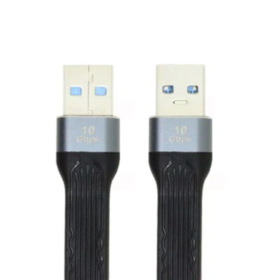 Cablecy 10Gbps USB 3.1 Type A male to USB3.0 Type Extension Flat Slim FPC Cable - Image 1 of 4