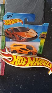 Hot Wheels ~ Lamborghini Sían FKP 37, Bright Orange, Short Card.  New for 2023!!