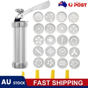 Multipurpose Cookie Press Machine Sturdy Set Biscuit Maker Cake Decorating Tools - Picture 1 of 10